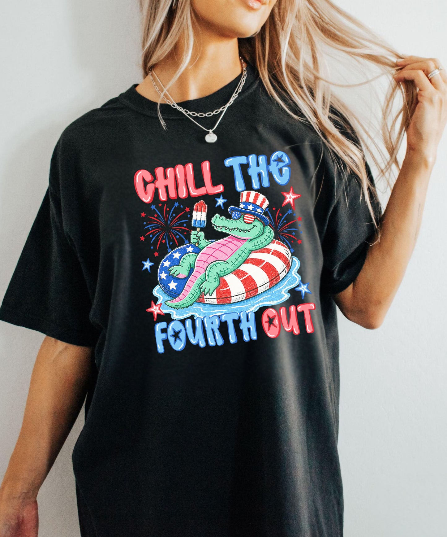 Fourth of July 'Chill the Fourth Out' Patriotic T-Shirt