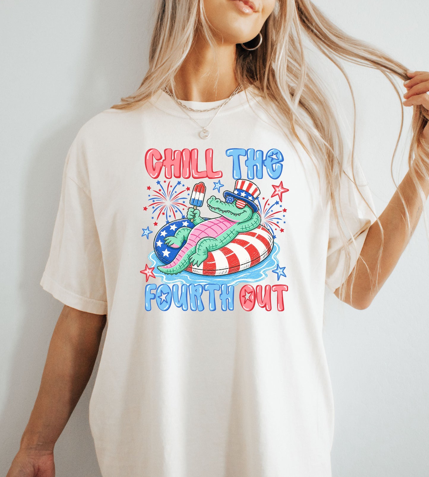 Fourth of July 'Chill the Fourth Out' Patriotic T-Shirt