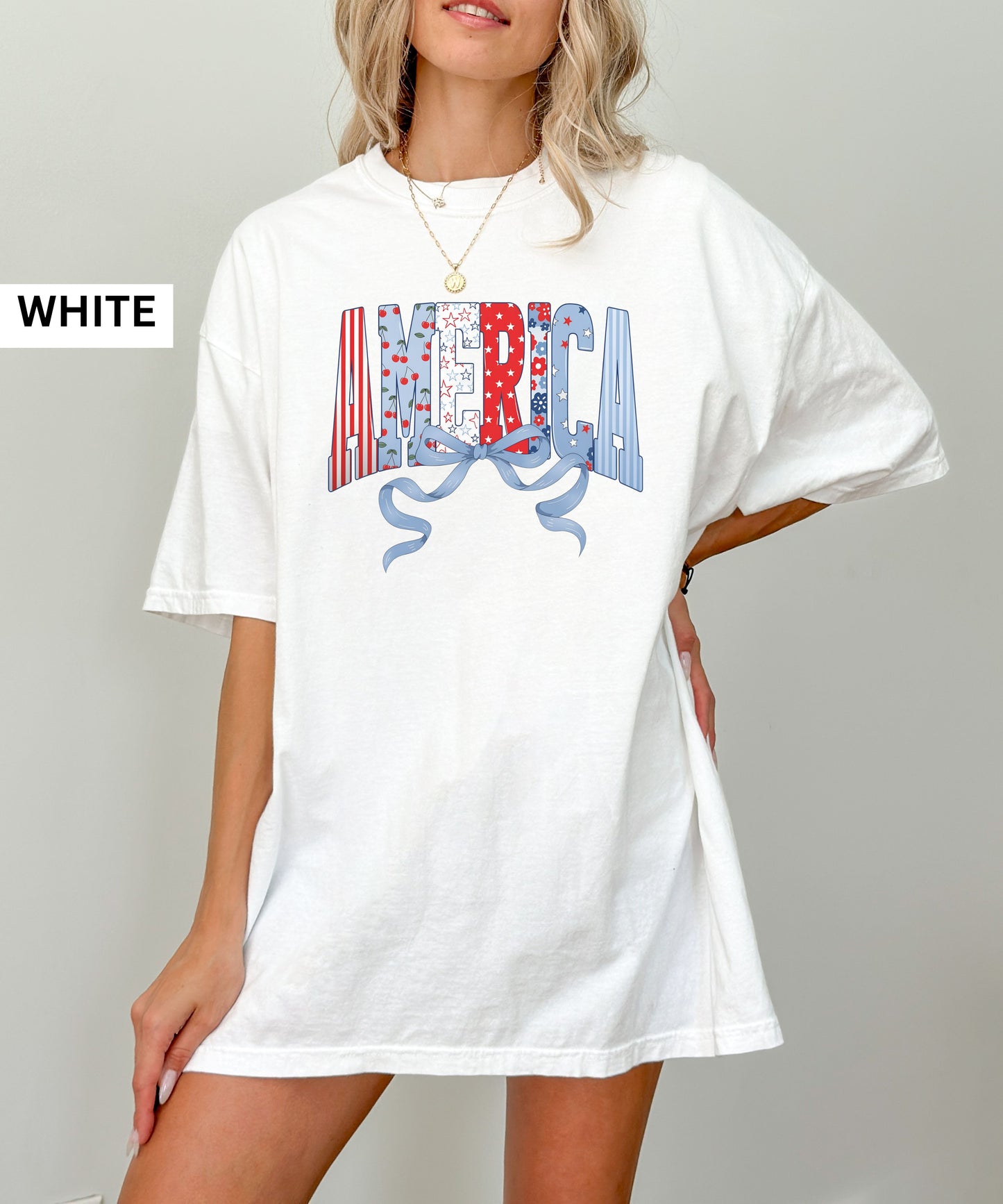 America Comfort Colors 1717 T-Shirt in white – Garment-Dyed Unisex Tee