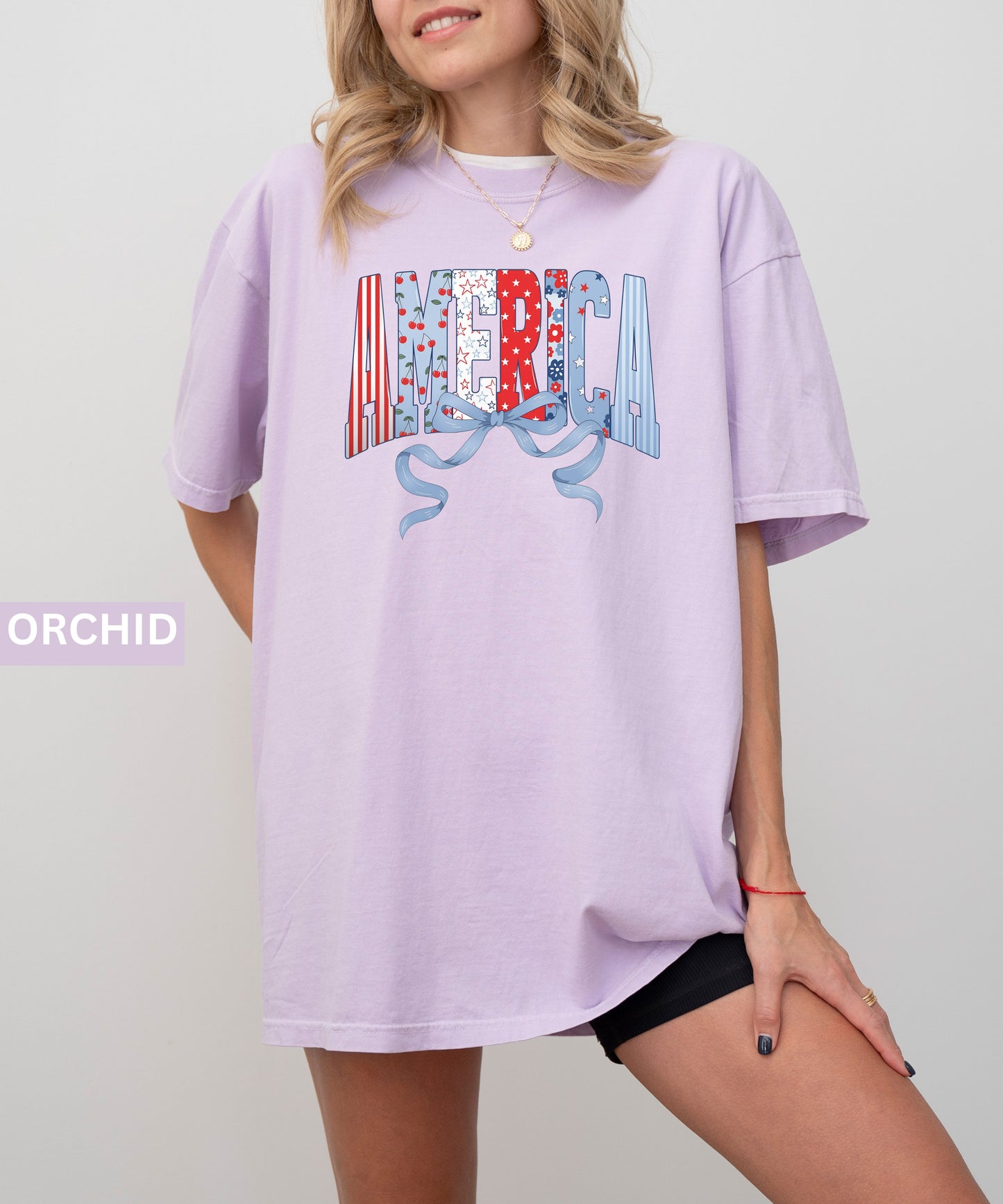 America Comfort Colors 1717 T-Shirt in orchid – Garment-Dyed Unisex Tee