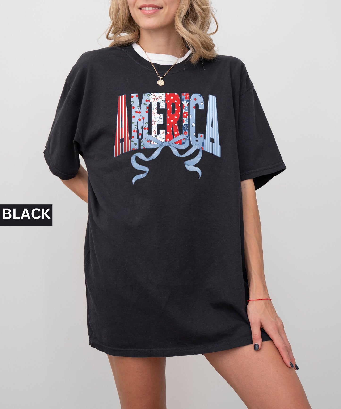 America Comfort Colors 1717 T-Shirt in black – Garment-Dyed Unisex Tee