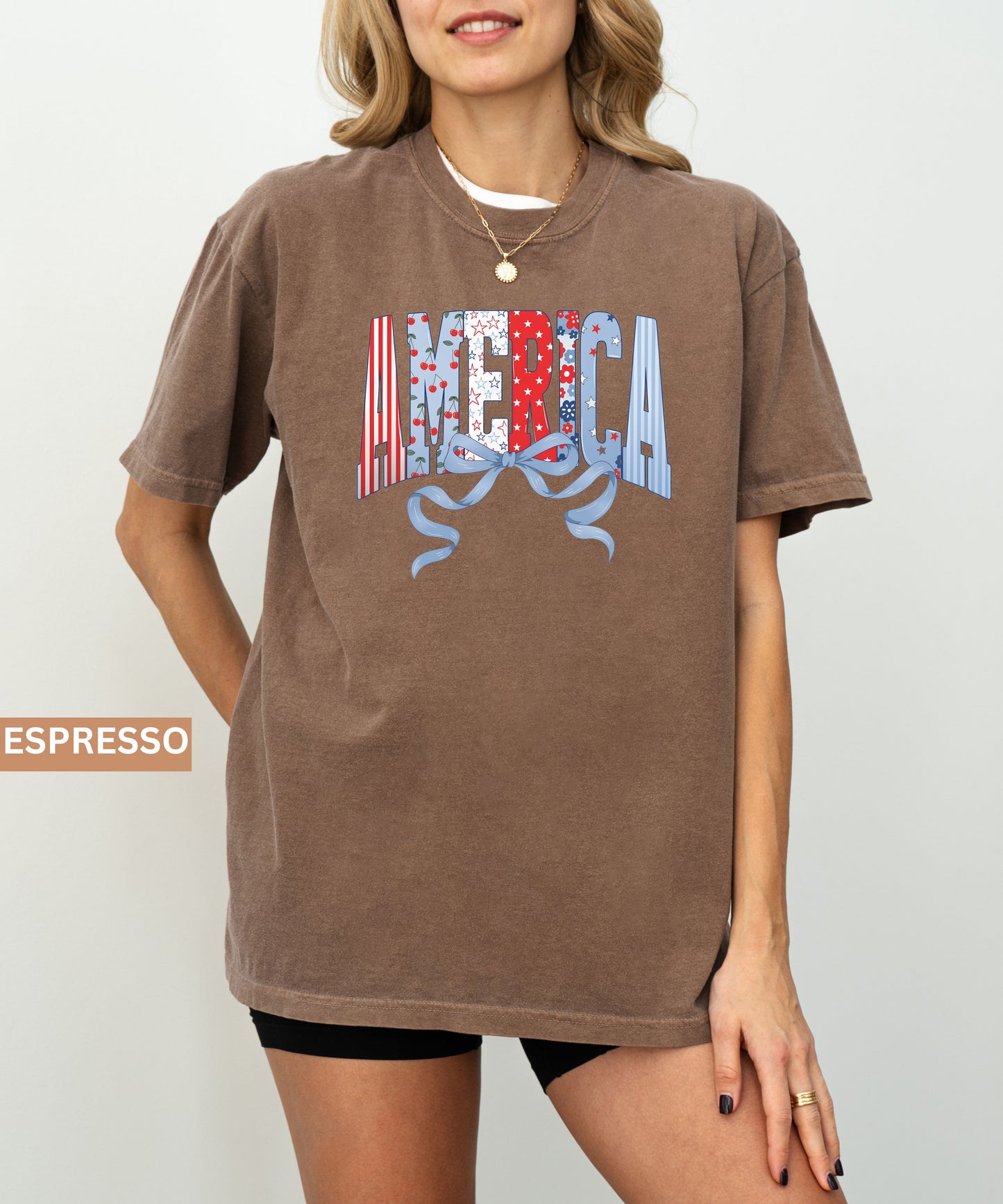 America Comfort Colors 1717 T-Shirt in espresso – Garment-Dyed Unisex Tee