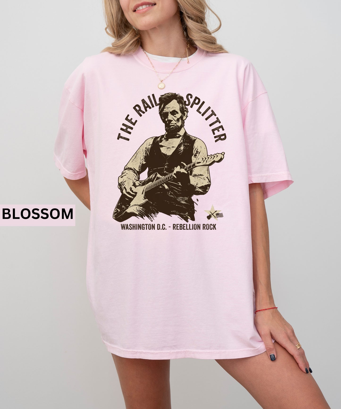 Abraham Lincoln Unisex Guitar Tee