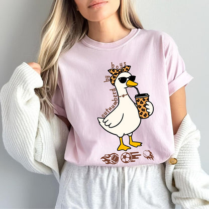 Comfort Colors funny boy mom goose shirt in blossom — garment dyed graphic tee
