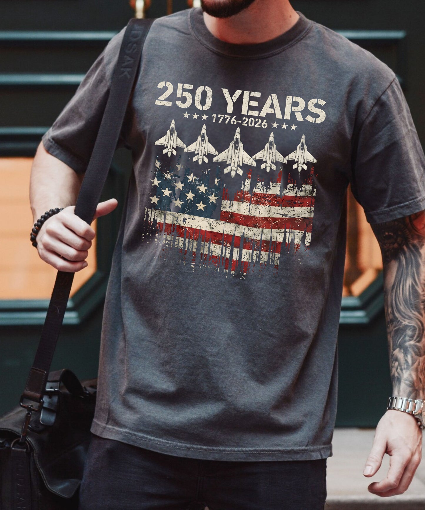 250 Years 1776–2026 American Flag shirt