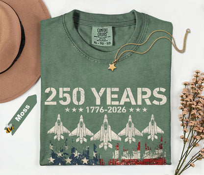 250 Years 1776–2026 American Flag shirt