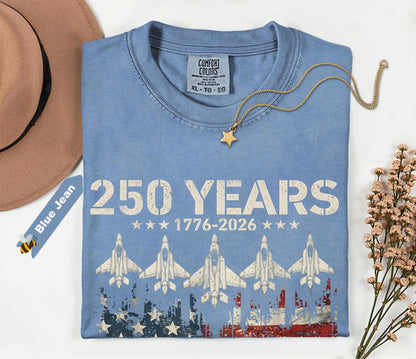 250 Years 1776–2026 American Flag shirt