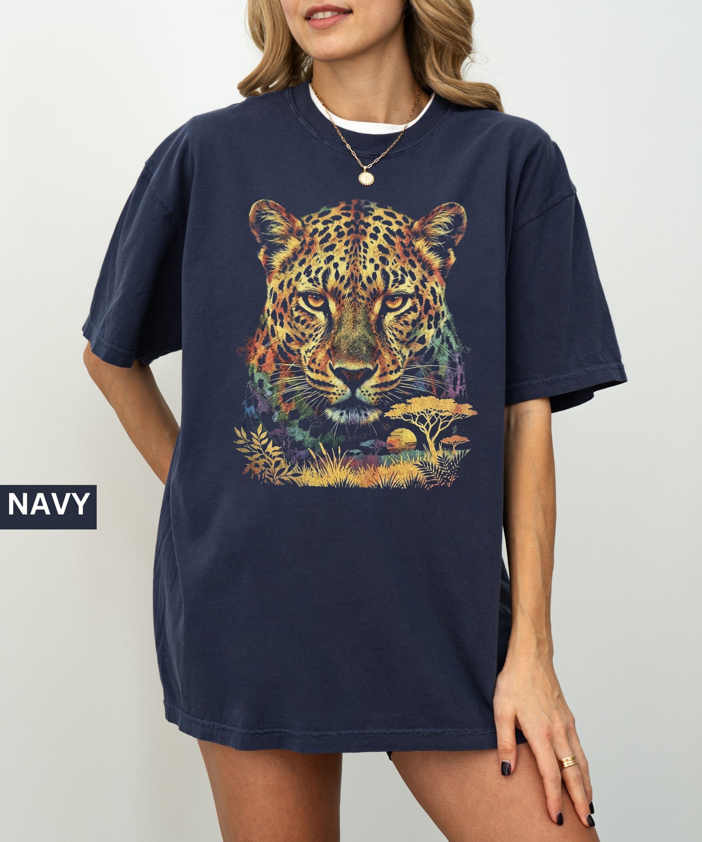 Leopard Jungle Portrait T-Shirt