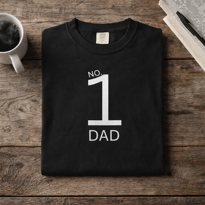 No. 1 Dad T-Shirt — Minimal Father’s Day Tee