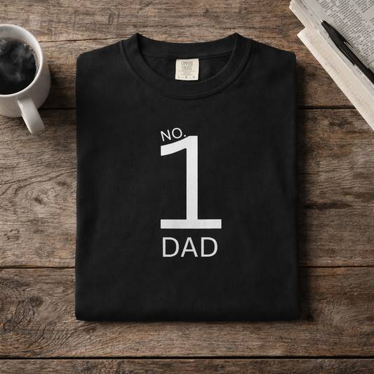 No. 1 Dad T-Shirt — Minimal Father’s Day Tee