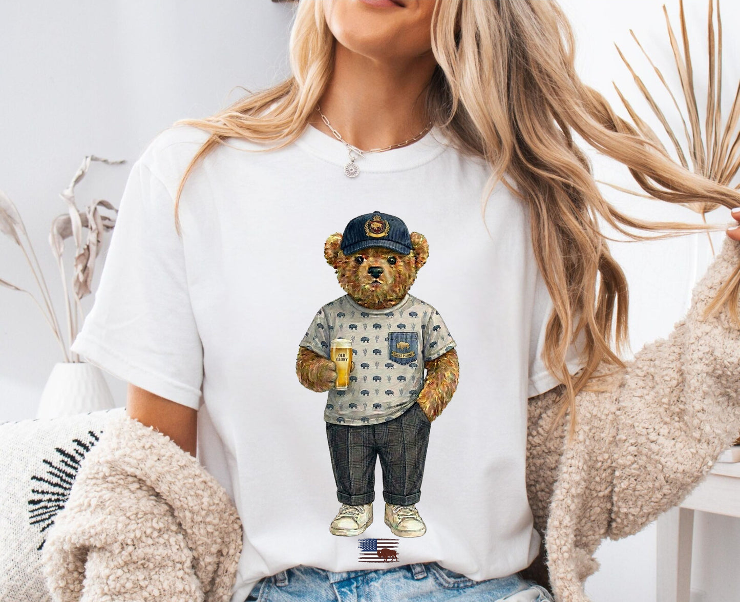 americana bear t shirt