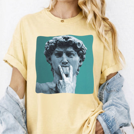 Statue of David Pop Art Sculpture Tee