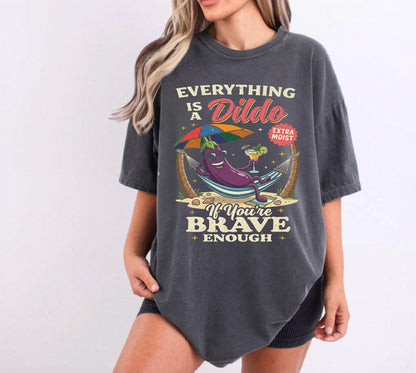 Brave Enough Beach Graphic T-Shirt