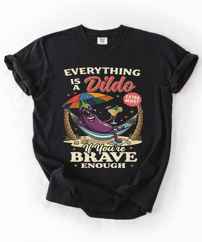 Brave Enough Beach Graphic T-Shirt
