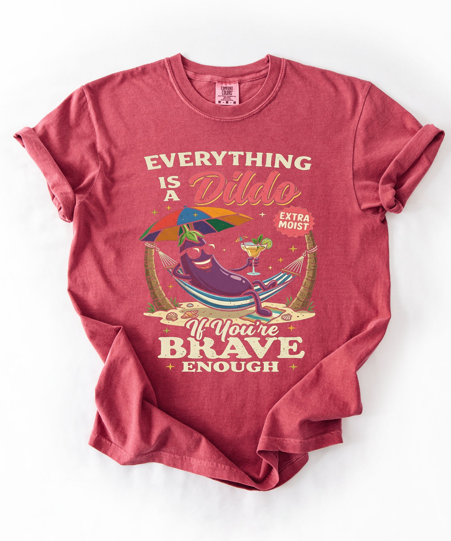 Brave Enough Beach Graphic T-Shirt