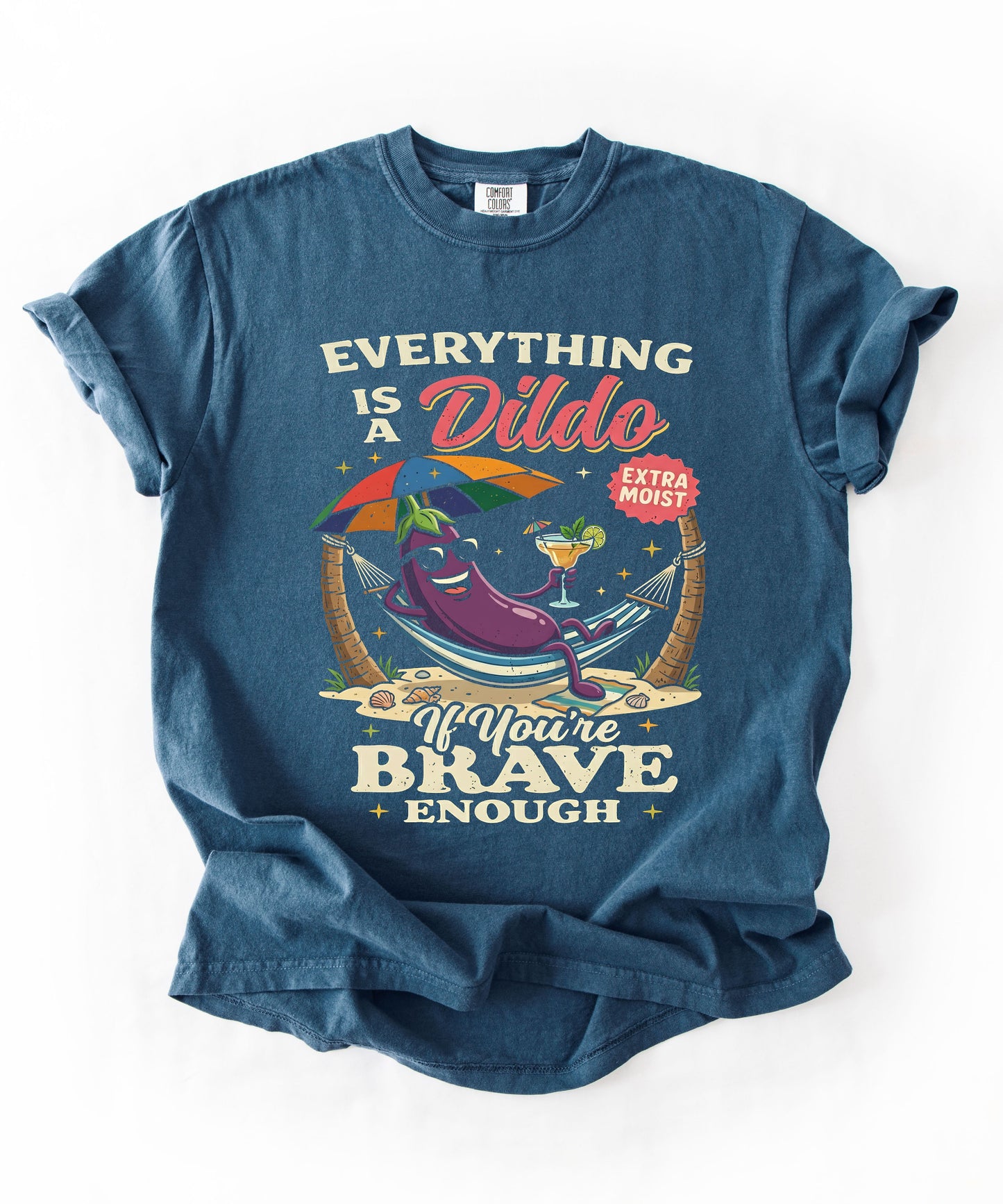 Brave Enough Beach Graphic T-Shirt
