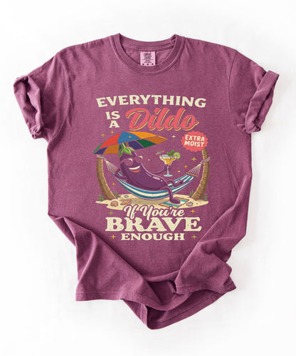 Brave Enough Beach Graphic T-Shirt