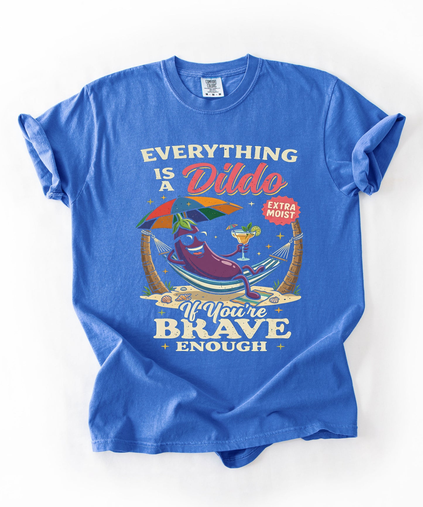 Brave Enough Beach Graphic T-Shirt