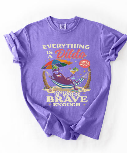 Brave Enough Beach Graphic T-Shirt