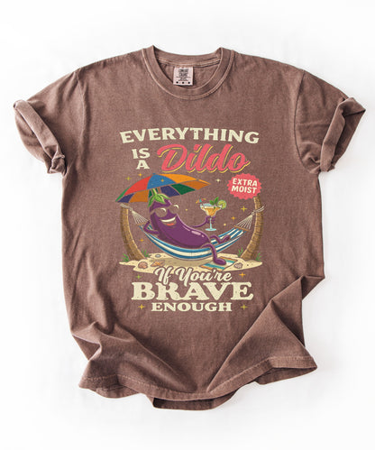 Brave Enough Beach Graphic T-Shirt