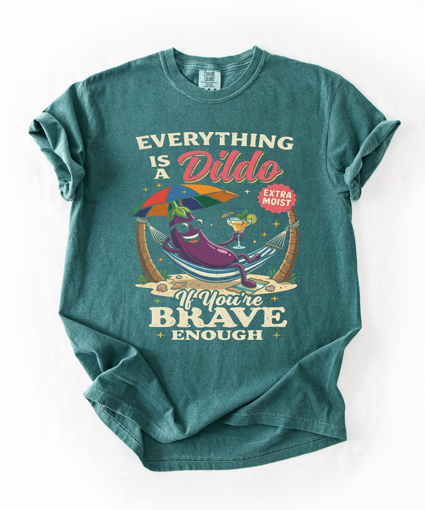 Brave Enough Beach Graphic T-Shirt