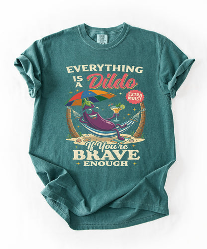 Brave Enough Beach Graphic T-Shirt