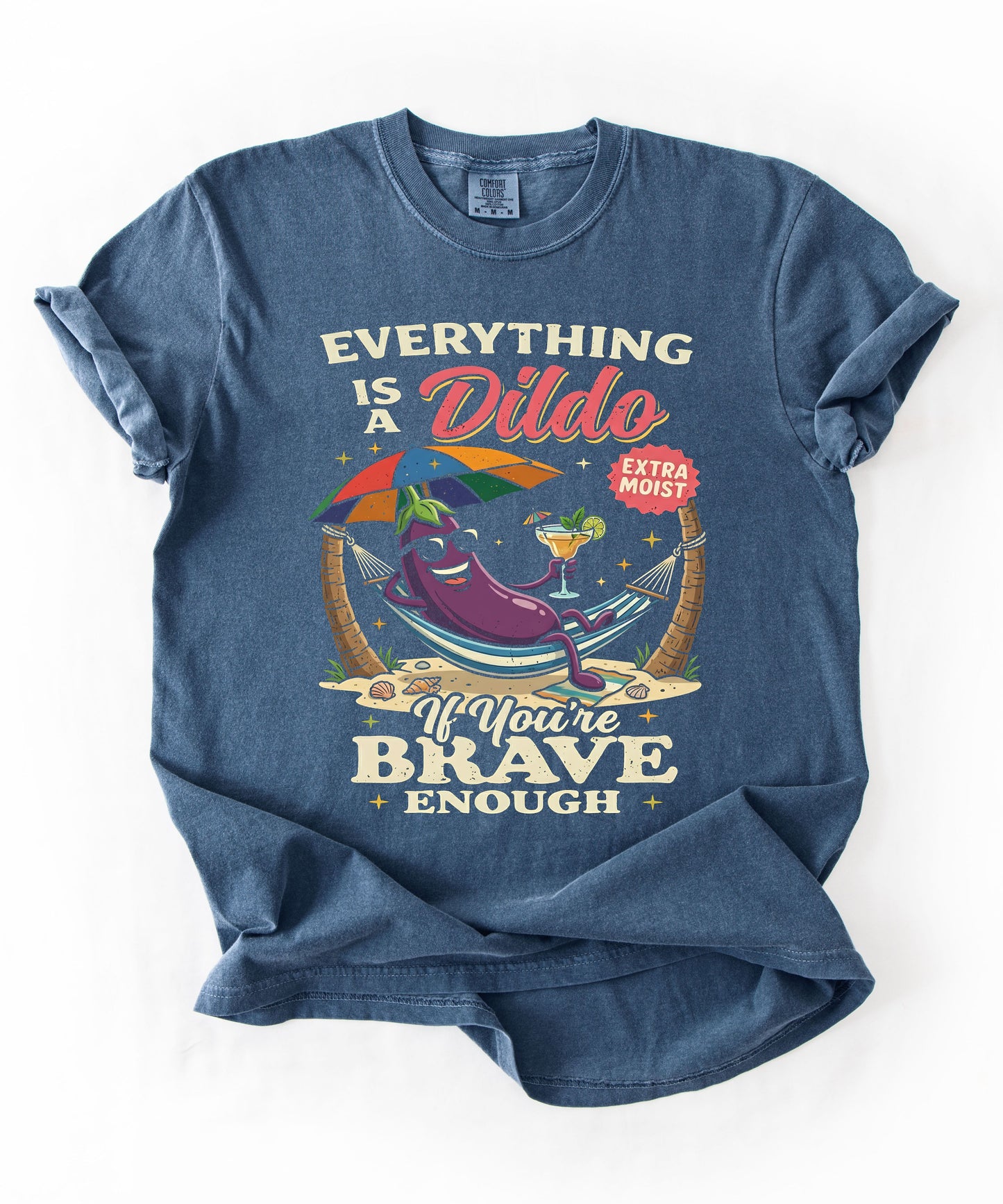 Brave Enough Beach Graphic T-Shirt