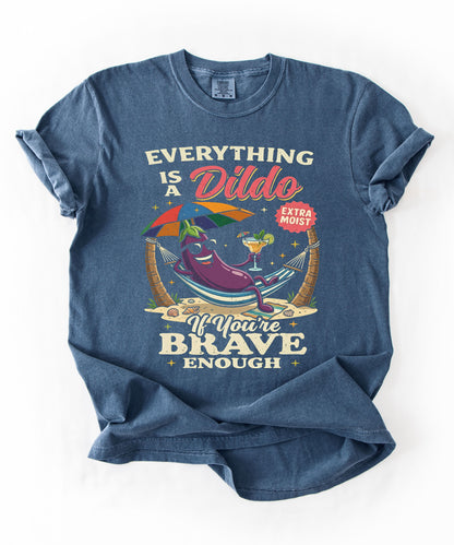 Brave Enough Beach Graphic T-Shirt
