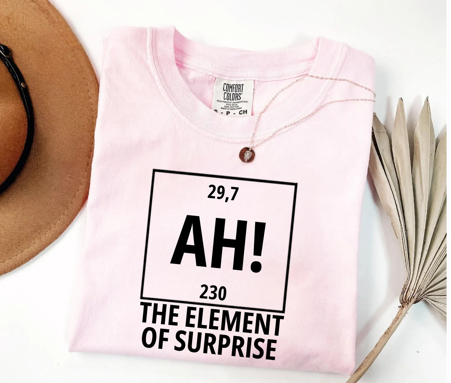 Element of Surprise T-Shirt — "AH!" Chemistry Joke Tee