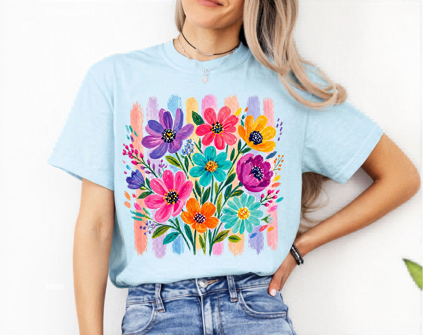 Floral Watercolor Bouquet T-Shirt