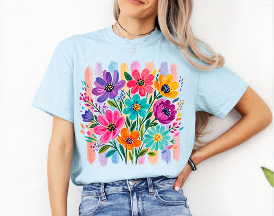 Floral Watercolor Bouquet T-Shirt