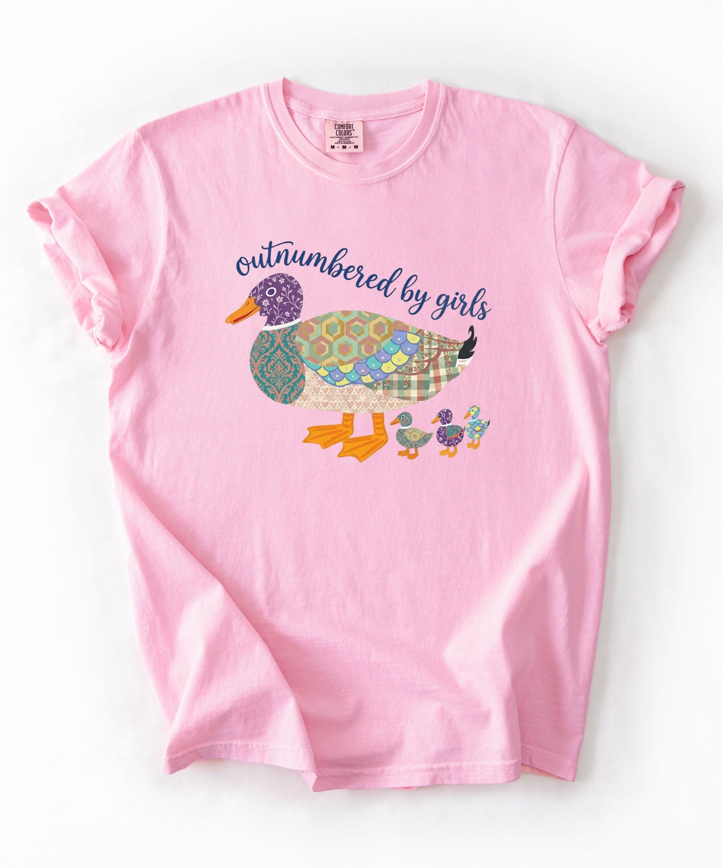 Duck Family "Outnumbered by Girls" Graphic T-Shirt – Blossom