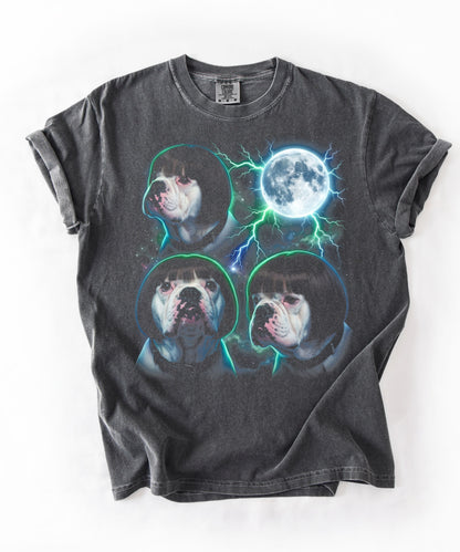 English Bulldog Bowl-Cut Bootleg Funny T-Shirt – Pepper