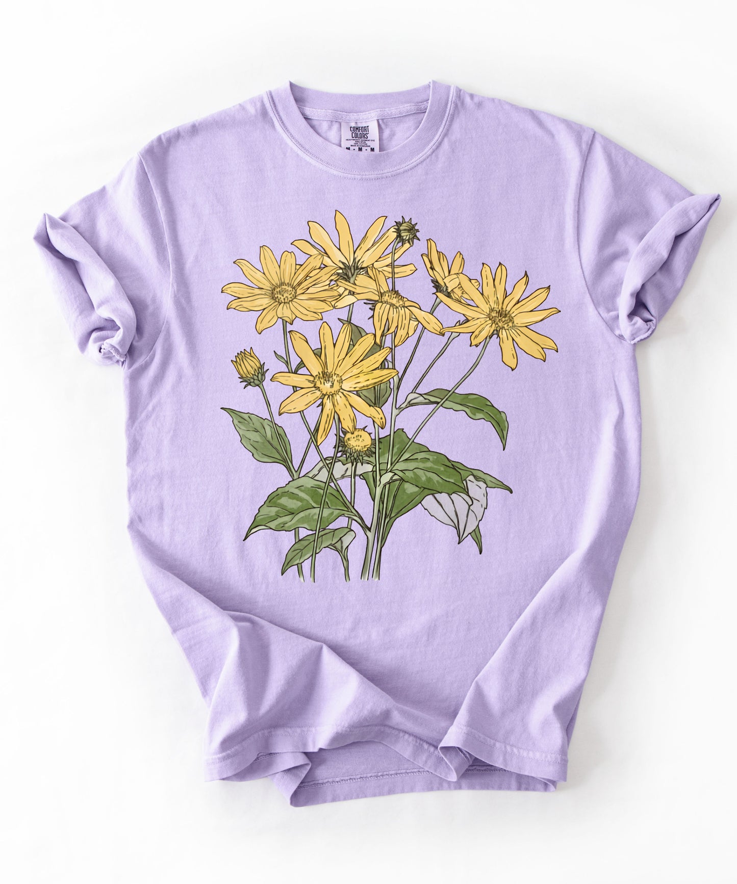Art Nouveau Sunflower T-Shirt – ORCHID