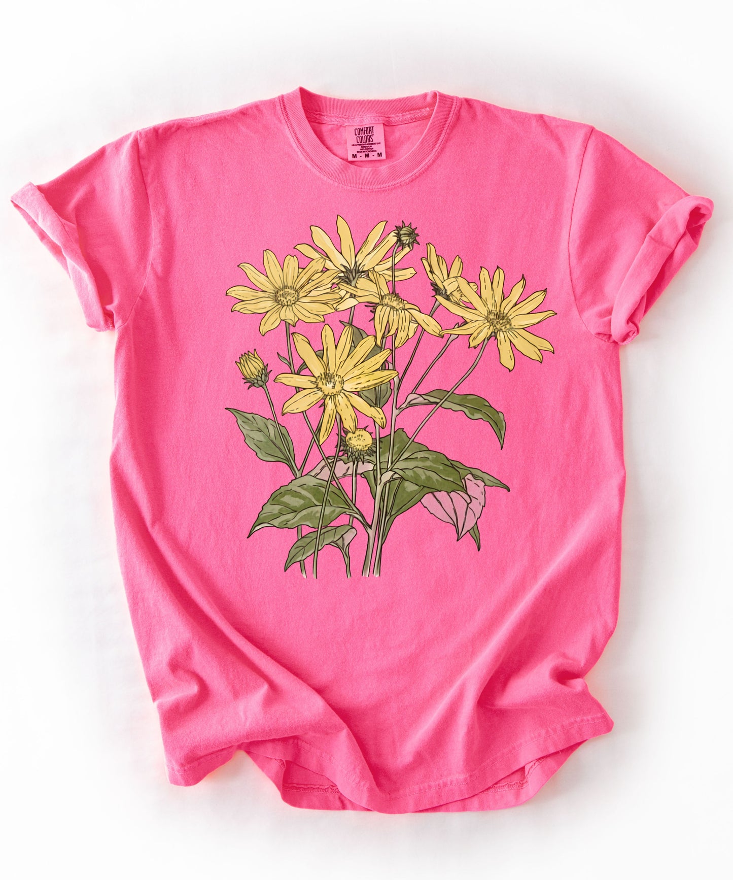 Art Nouveau Sunflower T-Shirt – NEONPINK