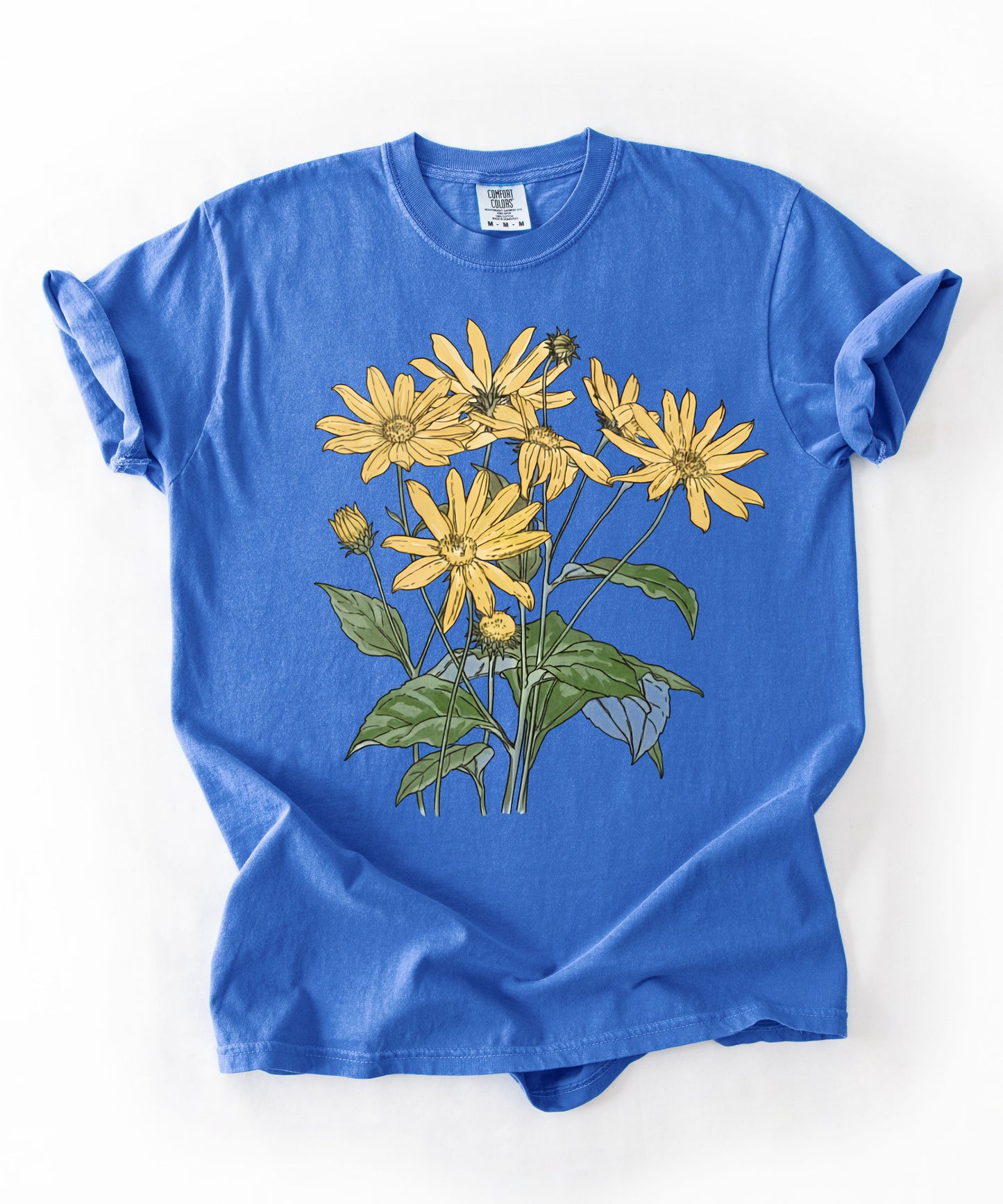 Art Nouveau Sunflower T-Shirt – FLO BLUE