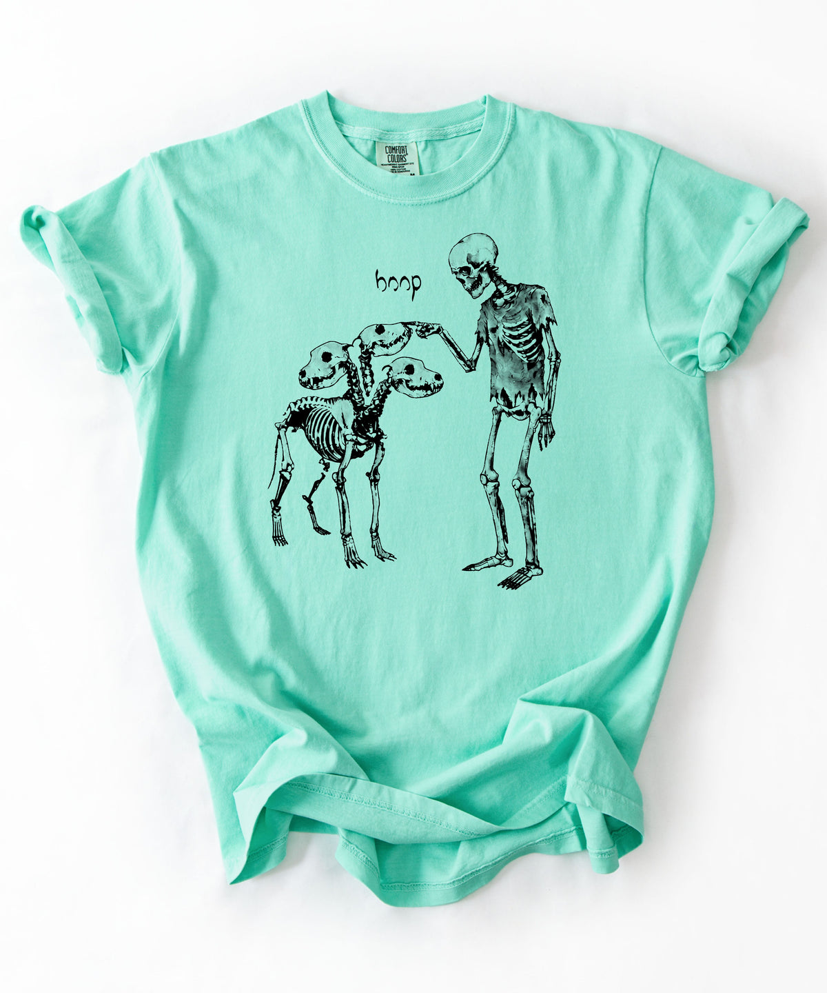 Island Reef garment-dyed Boop Skeleton Cerberus graphic t-shirt — GodaStudio