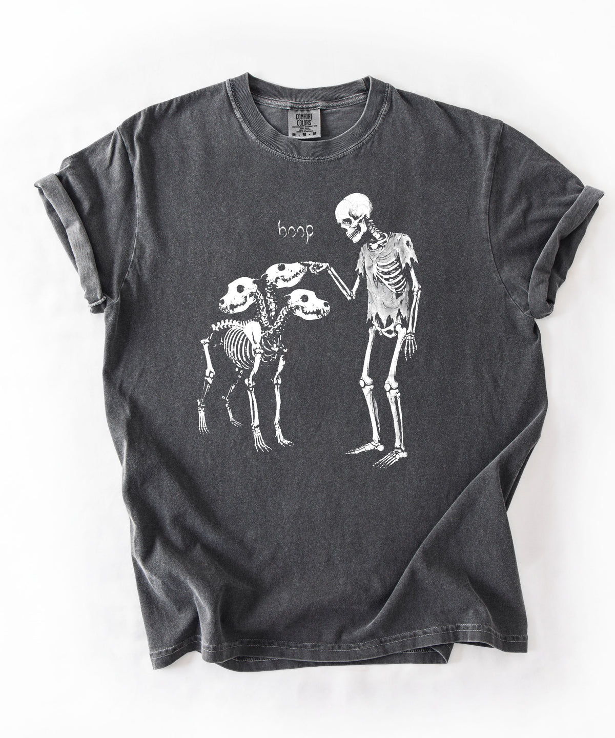 Pepper garment-dyed Boop Skeleton Cerberus graphic t-shirt — GodaStudio