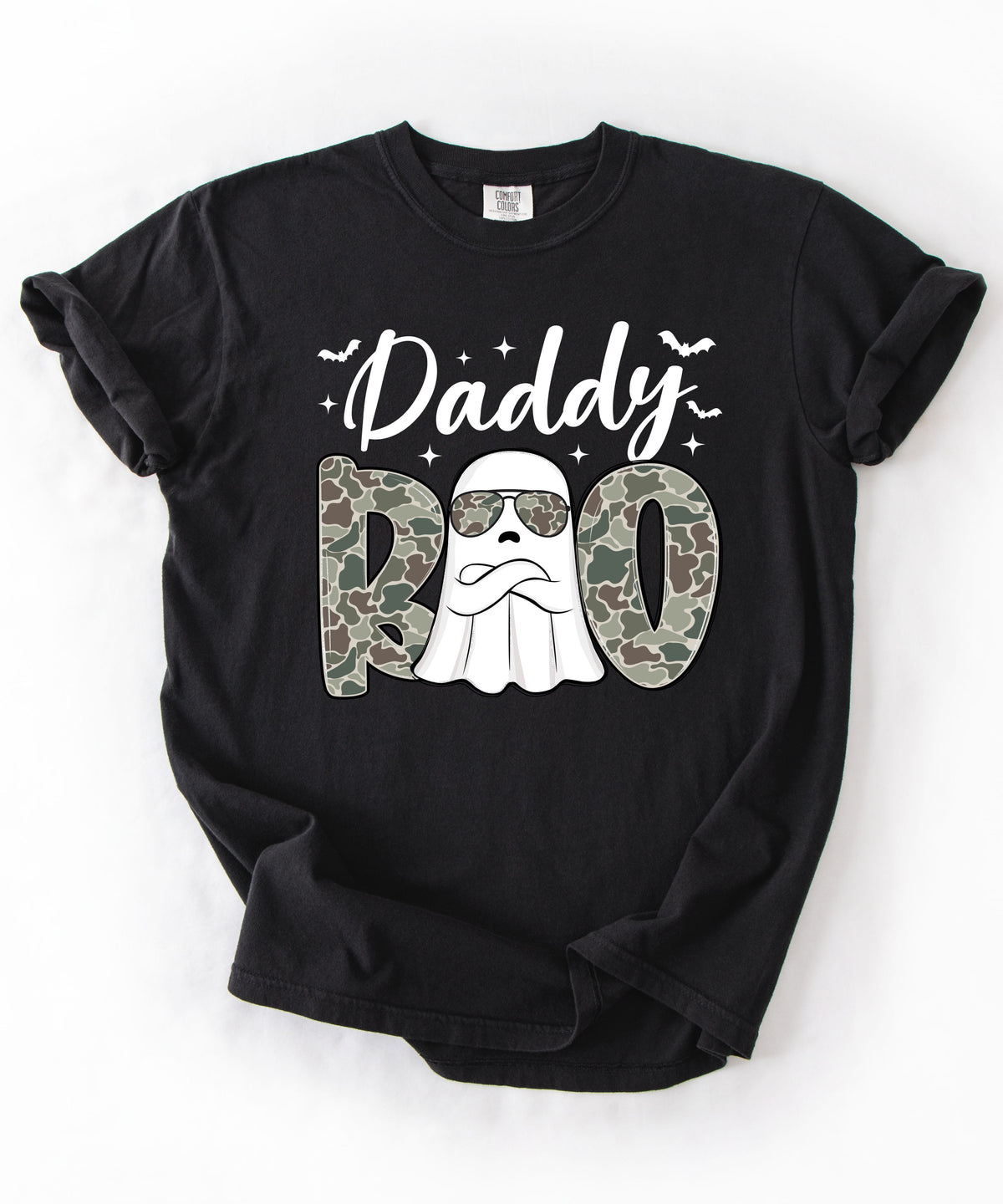 Mama And Daddy Boo T-Shirt — Camo Ghost Halloween Tee for Moms and Dads