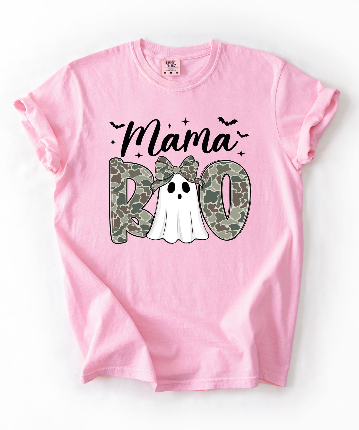 Mama And Daddy Boo T-Shirt — Camo Ghost Halloween Tee for Moms and Dads