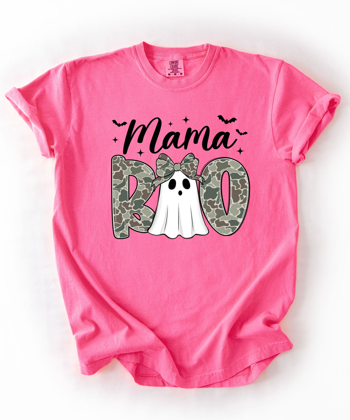 Mama And Daddy Boo T-Shirt — Camo Ghost Halloween Tee for Moms and Dads