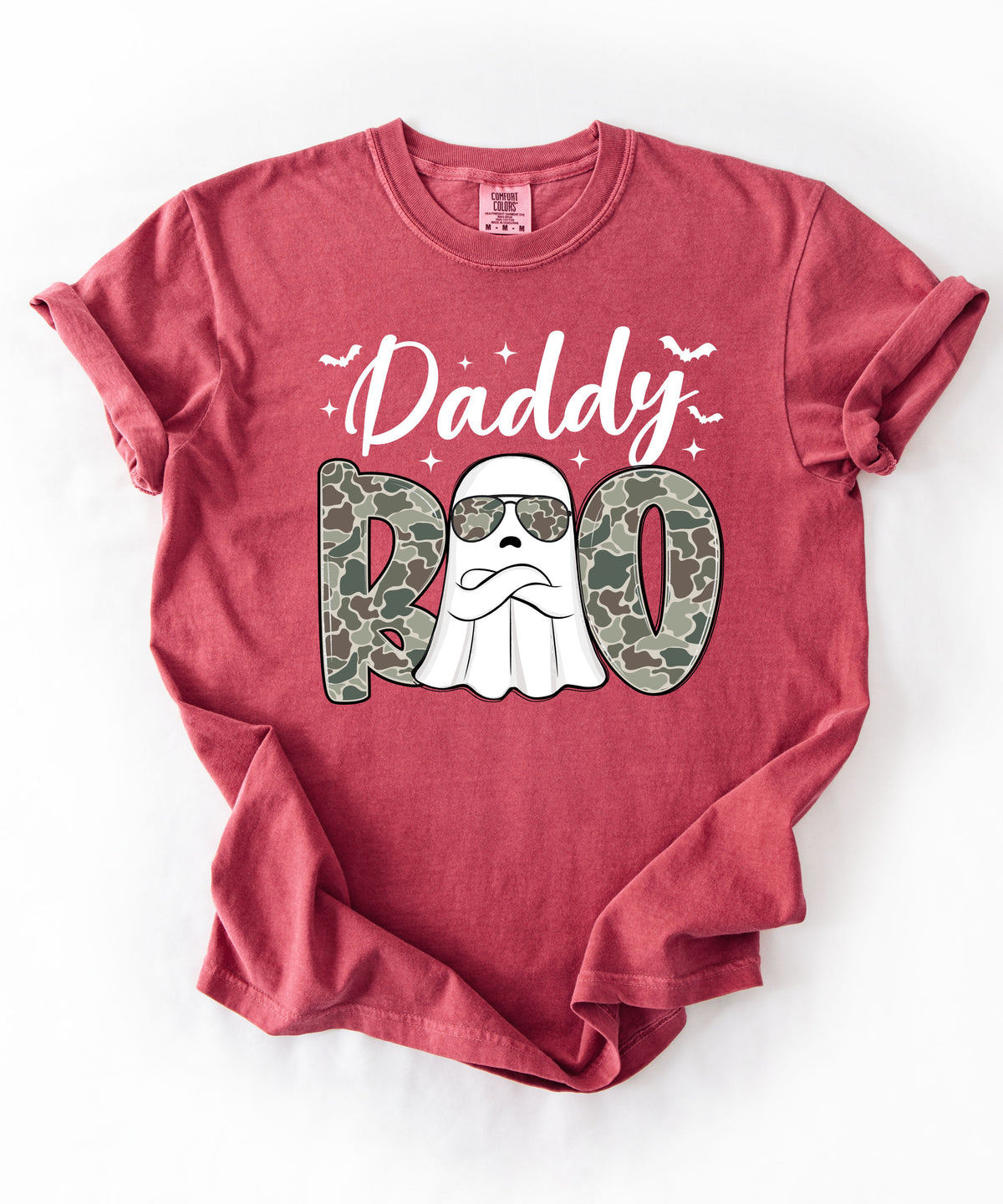 Mama And Daddy Boo T-Shirt — Camo Ghost Halloween Tee for Moms and Dads
