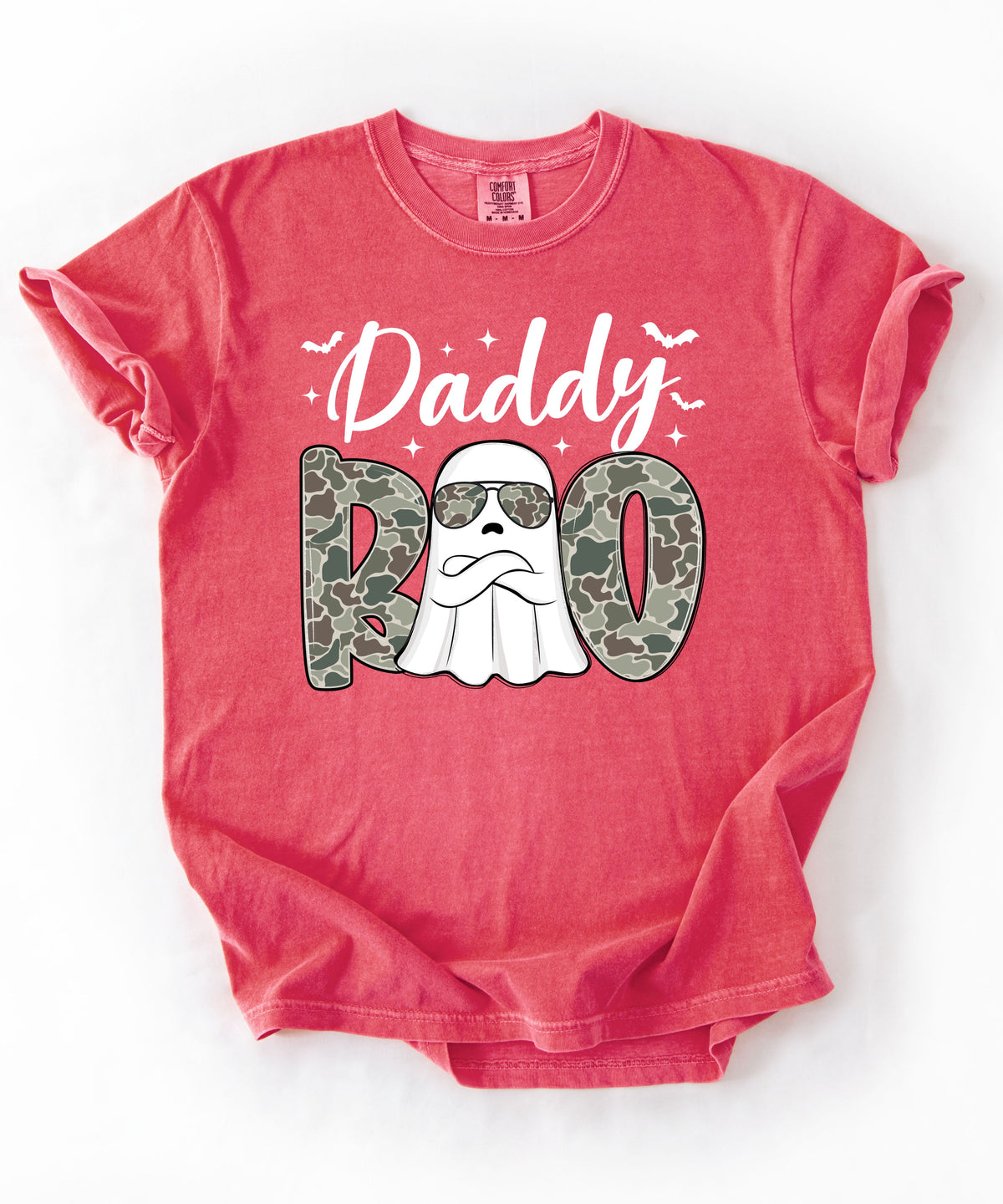 Mama And Daddy Boo T-Shirt — Camo Ghost Halloween Tee for Moms and Dads