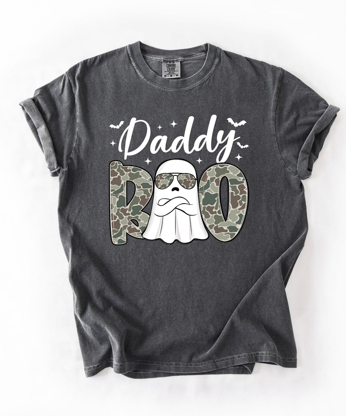 Mama And Daddy Boo T-Shirt — Camo Ghost Halloween Tee for Moms and Dads