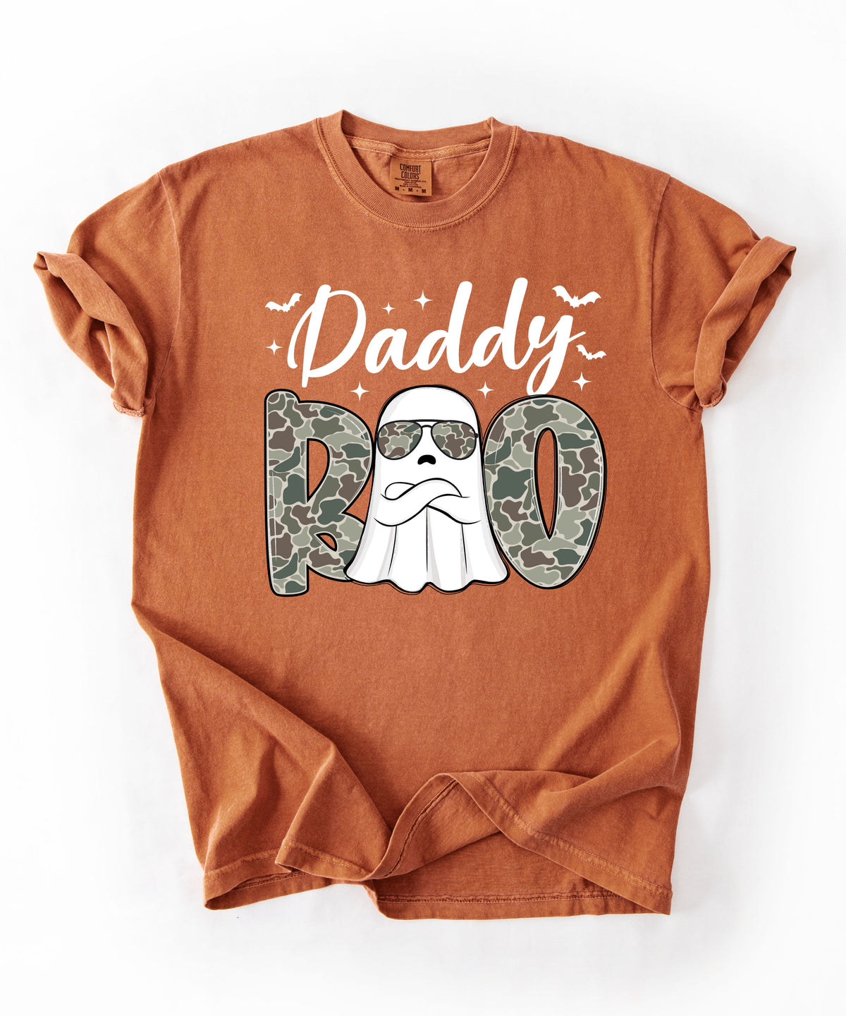 Mama And Daddy Boo T-Shirt — Camo Ghost Halloween Tee for Moms and Dads