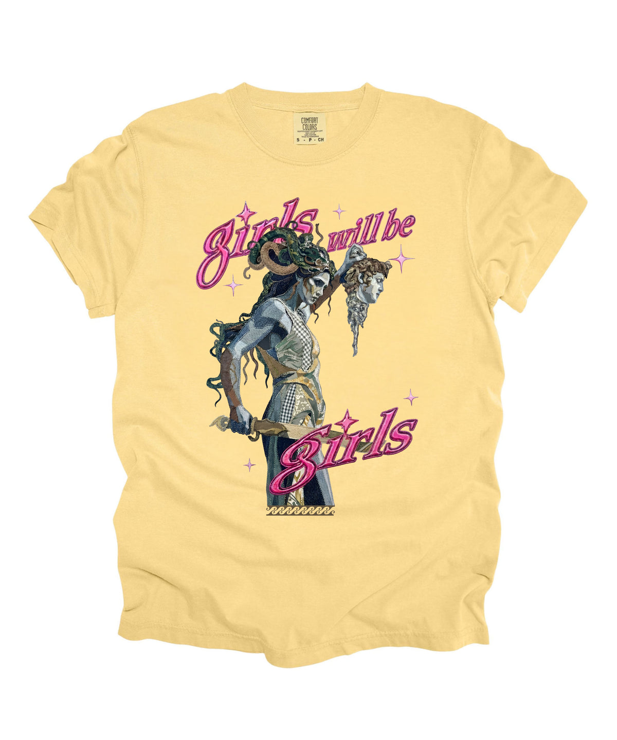 "Girls Will Be Girls" Medusa Graphic T-Shirt
