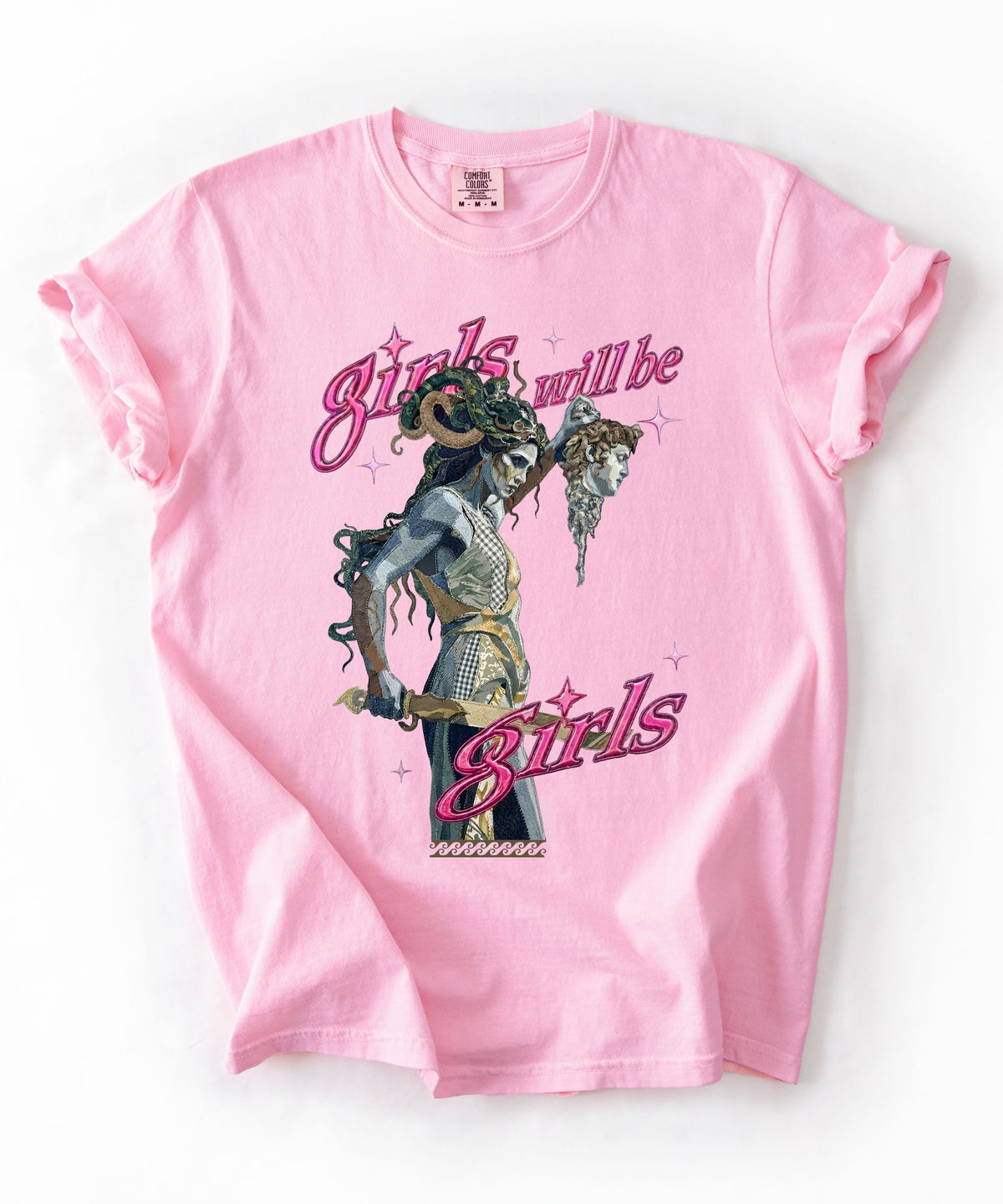 "Girls Will Be Girls" Medusa Graphic T-Shirt