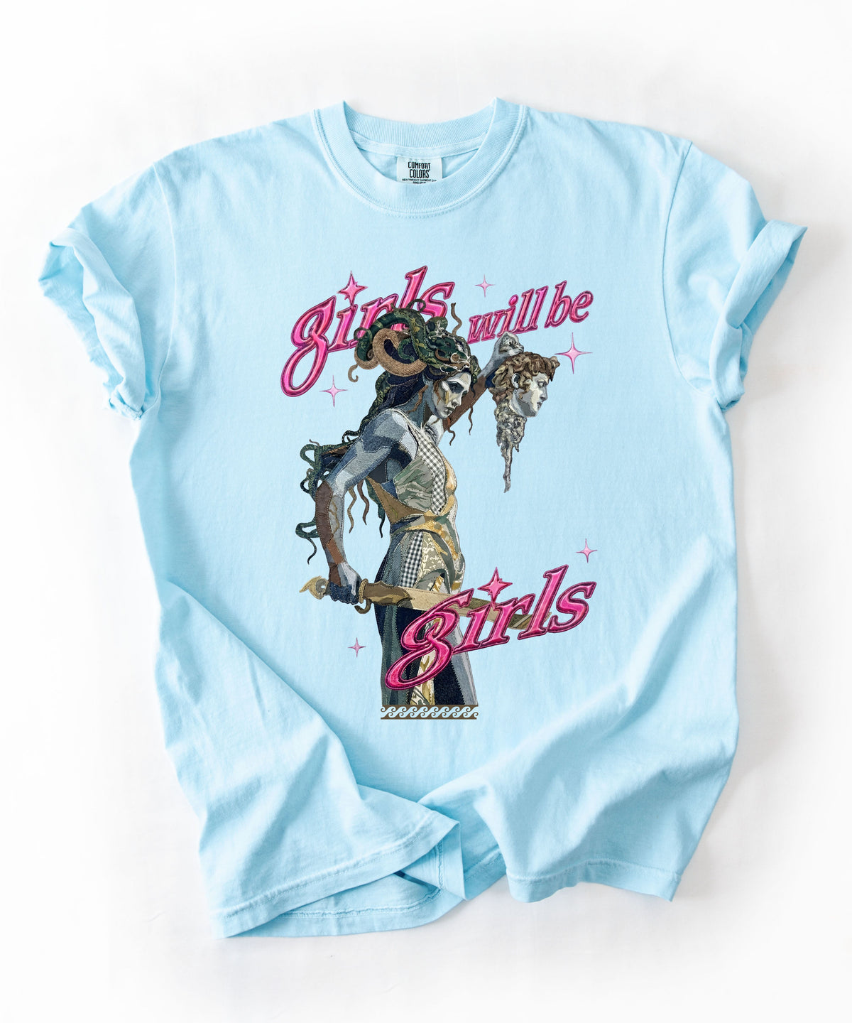 "Girls Will Be Girls" Medusa Graphic T-Shirt