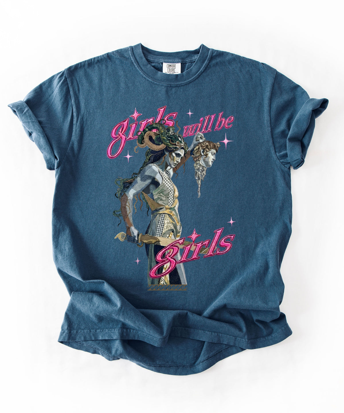 "Girls Will Be Girls" Medusa Graphic T-Shirt