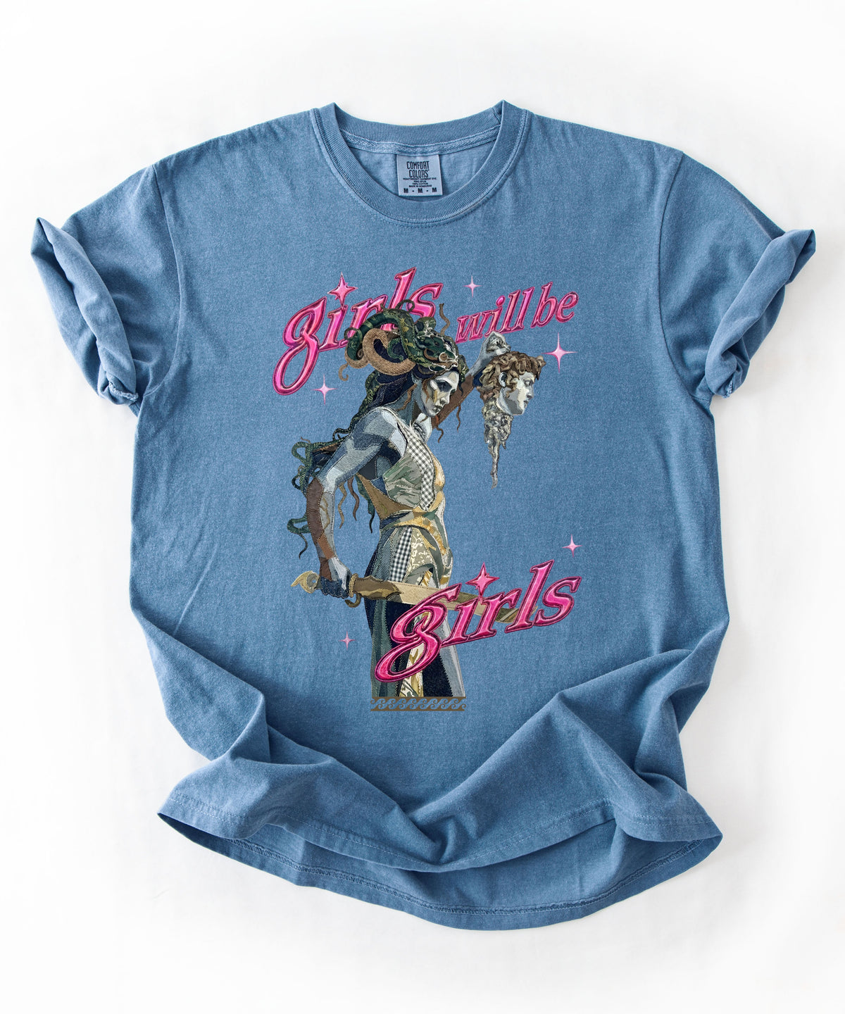 "Girls Will Be Girls" Medusa Graphic T-Shirt